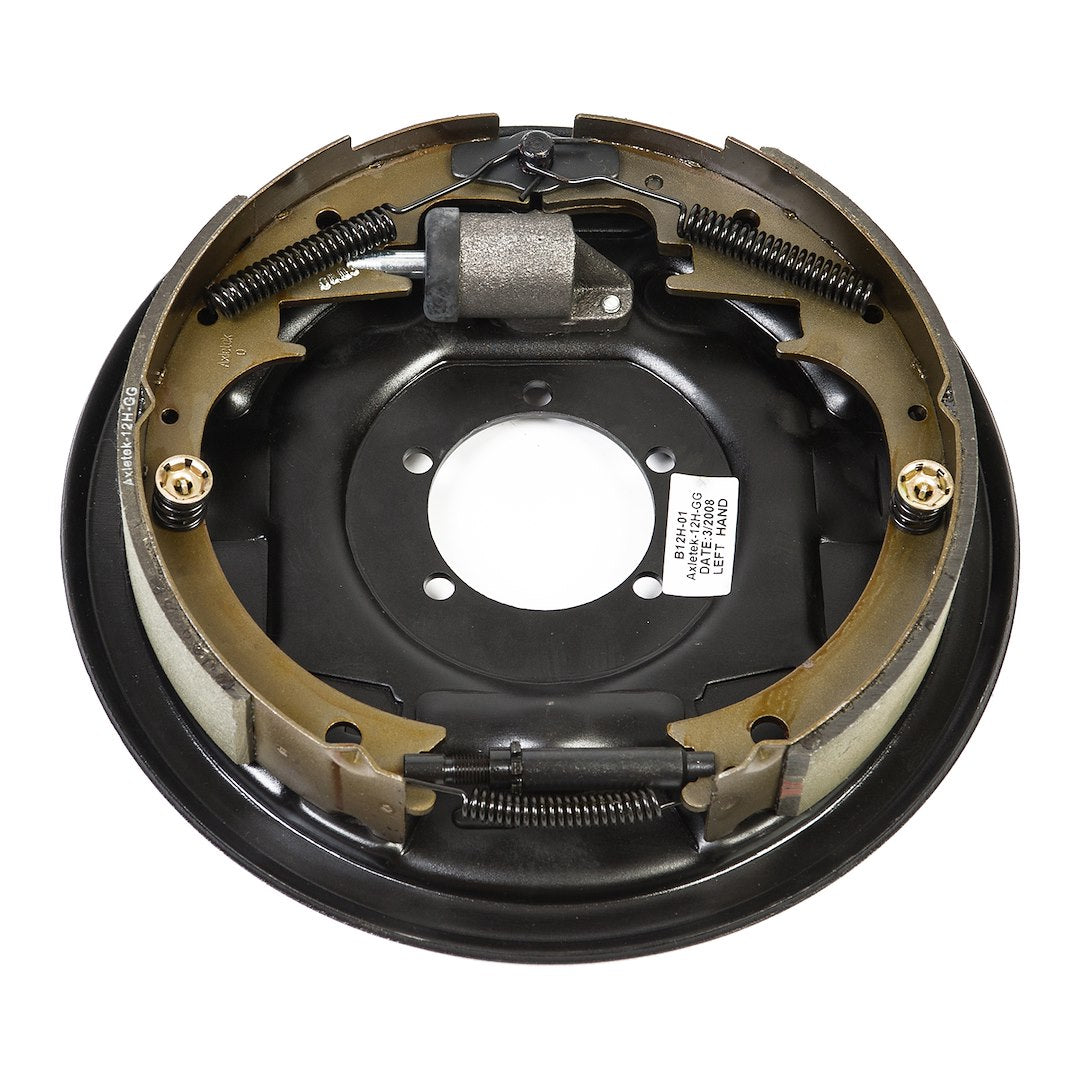 Husky Towing Liners 30786 Black Painted 12'' X 2'' Left Hand Hydraulic Brake Assembly - 6000 Lb. Rated Axle Capacity