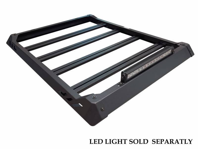 Black Horse Traveler Aluminum Roof Mounted Cargo Basket Rack (58'X15'X9') Aluminum Compatible With Cars Truck Suvs-Trrb1