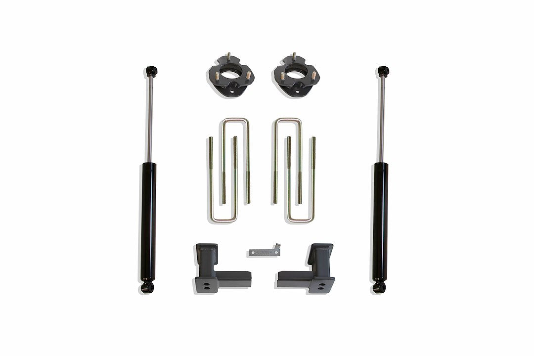 Maxtrac 903250 Suspension Lift Kit W/Shocks 2.5 In. Front 4 In. Rear Incl. Spacers 5 In Rear Blocks U-Bolts Maxtrac Shocks Suspension Lift Kit W/Shocks