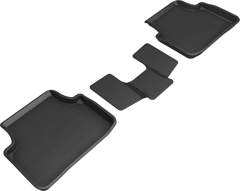 3D Maxpider Custom Fit Kagu Floor Mat (Black) Compatible With Volkswagen Jetta 2019-2023 - Second Row