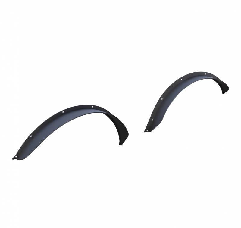 Black Horse Front & Rear Fender Flares Sheet Metal Plate Black Compatible With 2021-2024 Ford Bronco(Excl. Heritage Edition, Heritage Limited Edition, Everglades, And Raptor)-Ff-Fbfr21