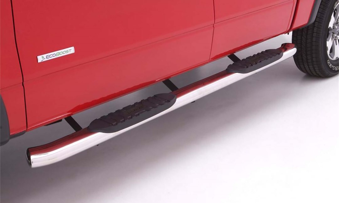 Lund 23789010 Stainless Steel Polished 5' Inch Oval Curved Nerf Bars For 2019 Ford Ranger Supercrew