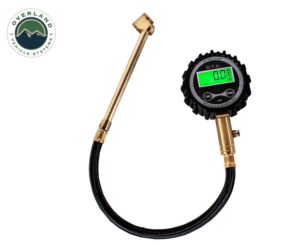 Overland Vehicle Systems Ovs 12010001 Digital Tire Gauge With Valve Kit & Storage Bag