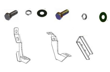 Go Rhino 6903685 Rb10/Rb20 Running Boards - Mounting Brackets Only For Ford 19-24 Ranger (Crew Cab Pickup)