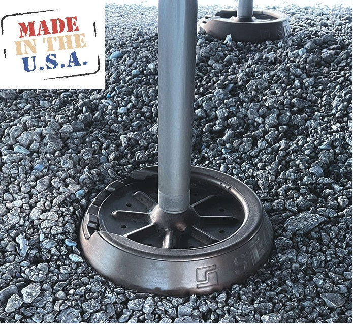 Stromberg Carlson Rv Leveling Jack Pads - Durable Rubber Blocks For Leveling, Anti-Slip Jack Pads For Rvs And Campers, Protects Against Rust Stains, Non-Slip Design, 12 Inch Round Foot Pads, 2 Pack