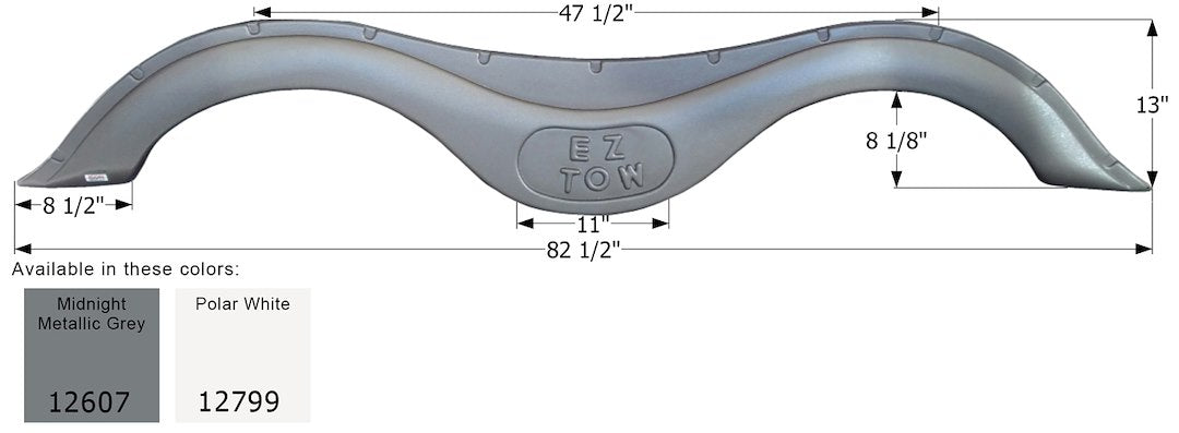 Icon Fender Skirt, Tandem, Prime Time Rv, Fs2607, Polar White