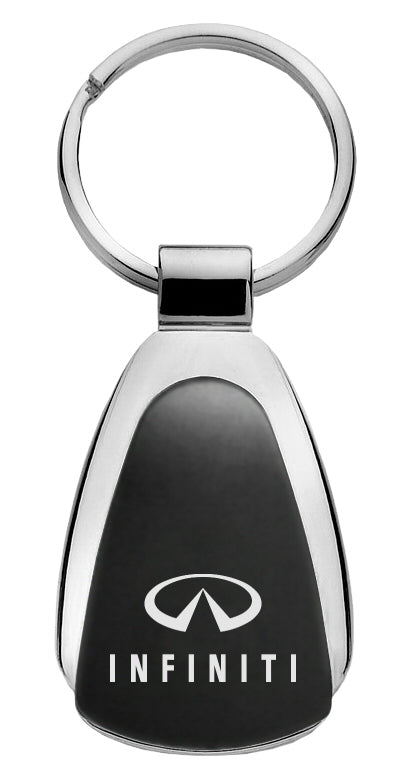 Infiniti Black Tear Drop Keychain