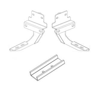 Go Rhino 6941555 Rb10/Rb20 Running Boards - Mounting Brackets Only For 15-24 F-150, F-250 Super Duty, F-350 Super Duty