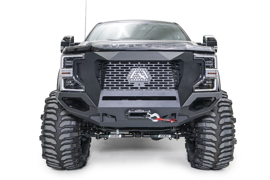 Fab Fours Front Bumper GR4700-1 for Ford F-250 Super Duty, Alloy Steel, Silver