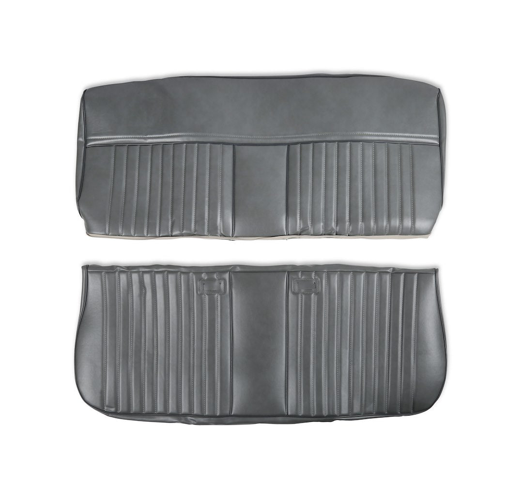 Brothers Trucks 05-319 Seat Upholstery Kit - Deluxe Pleat Vinyl - Grey