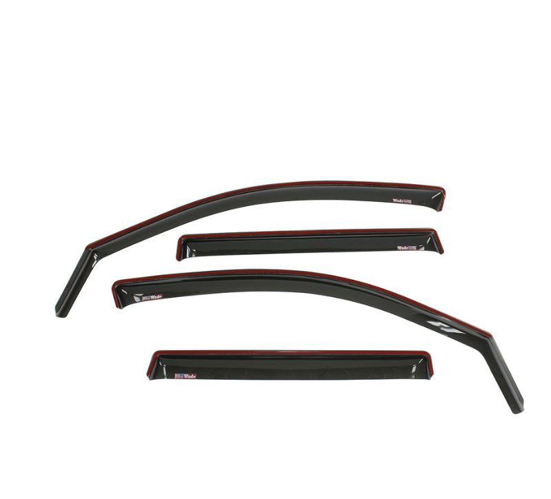 Westin 72-31408 Tape On Wind Deflector 4Pc Smoke Fits 2019-2024 Silverado Sierra 1500 Crew Cab (Excl. 2019 Silverado Ld Sierra 1500 Limited)