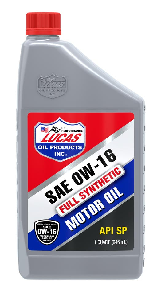 Lucas Oil Synthetic Sae 0W-16 Api Sp Motor Oil/Quart
