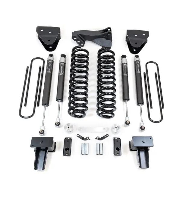 Readylift 49-27420 4'' Coil Spring Lift Kit With Falcon 1.1 Monotube Front/Rear Shocks And Front Track Bar Bracket For Ford F250/F350 Diesel 4Wd