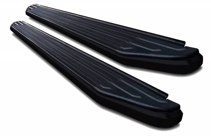 Black Horse Peerless Running Boards Black Compatible With 2019-2025 Ram 1500 Quad Cab (Excl. 2019-2025 Ram 1500 Classic)-Pr-R279Bk