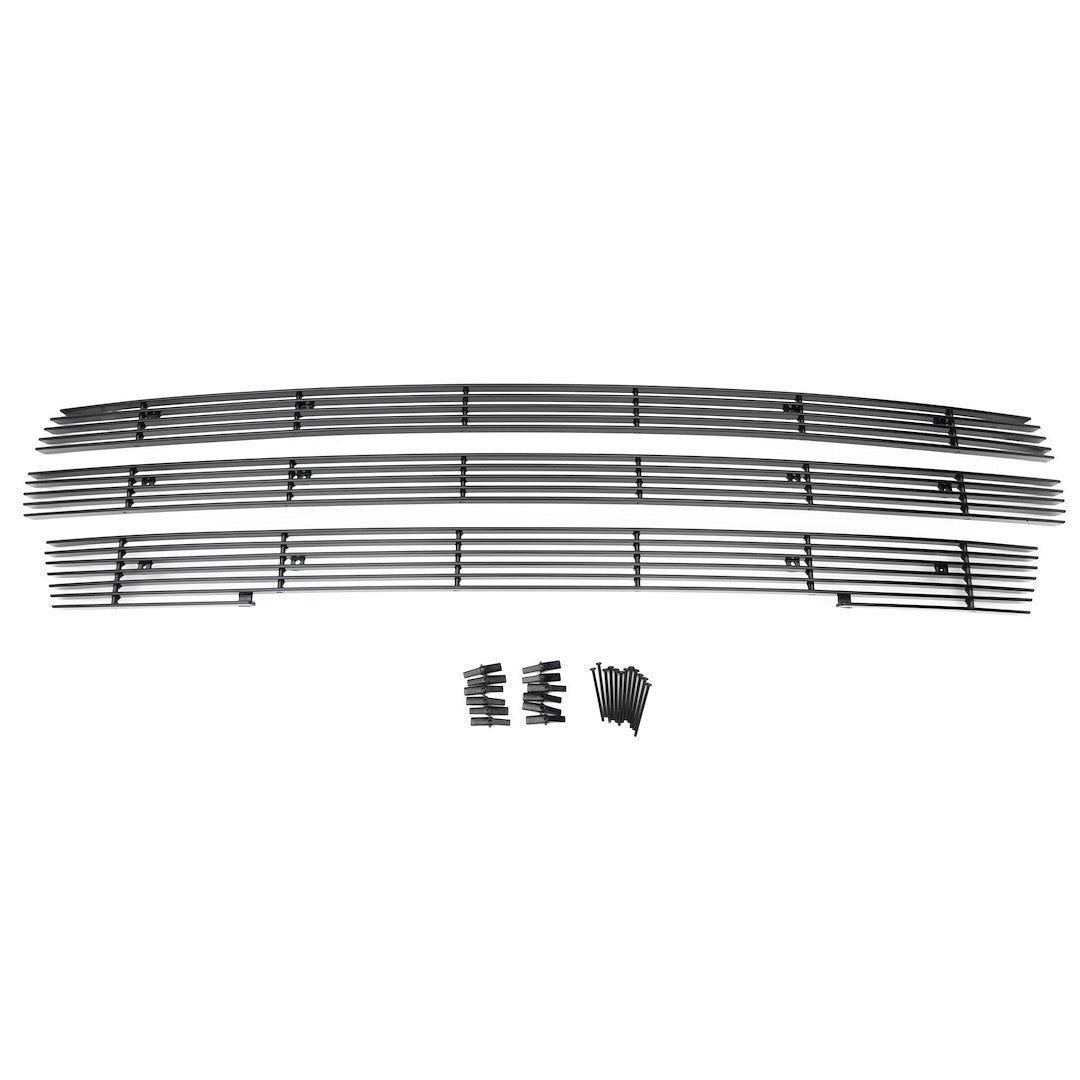 T-Rex Grilles 21173B Billet Grille, Black, Aluminum, 3 Pc, Overlay