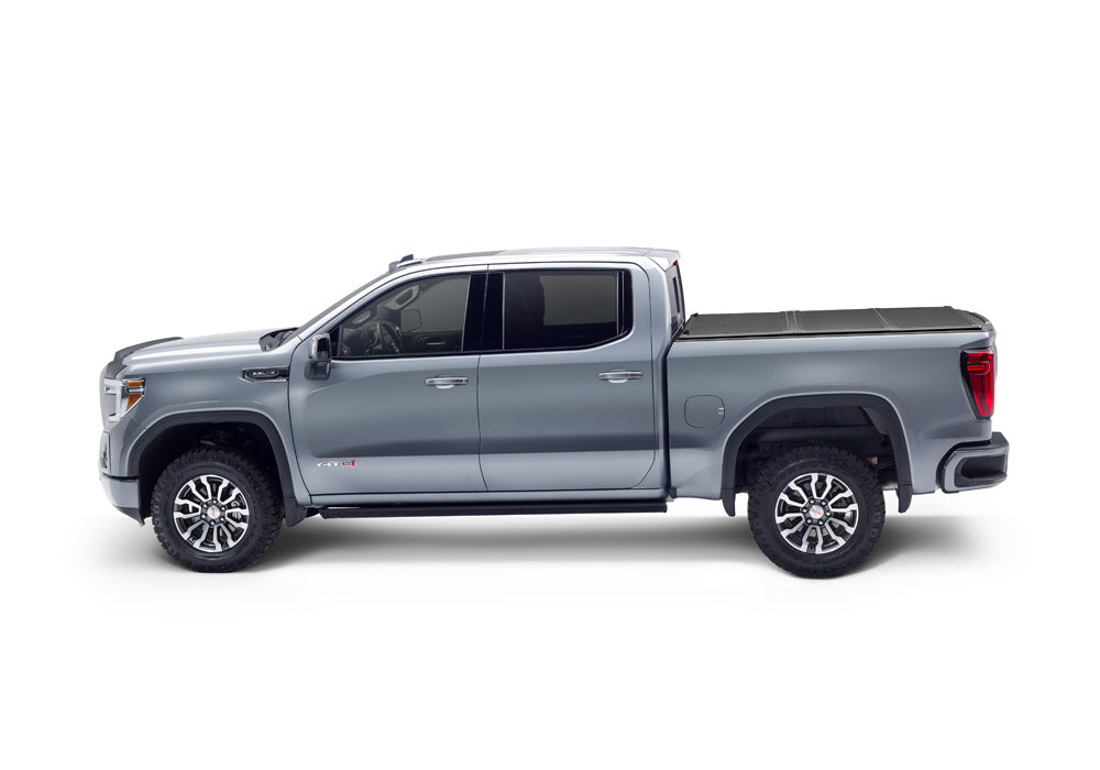 Realtruck Undercover Triad Hard Folding Truck Bed Tonneau Cover | Tr16023 | Fits 2019 - 2025 Chevy/Gmc Silverado/Sierra 1500, Works W/ Multipro Tailgate (W/O Gmc Factory Bed Boxes) 6' 7' Bed (79.4')