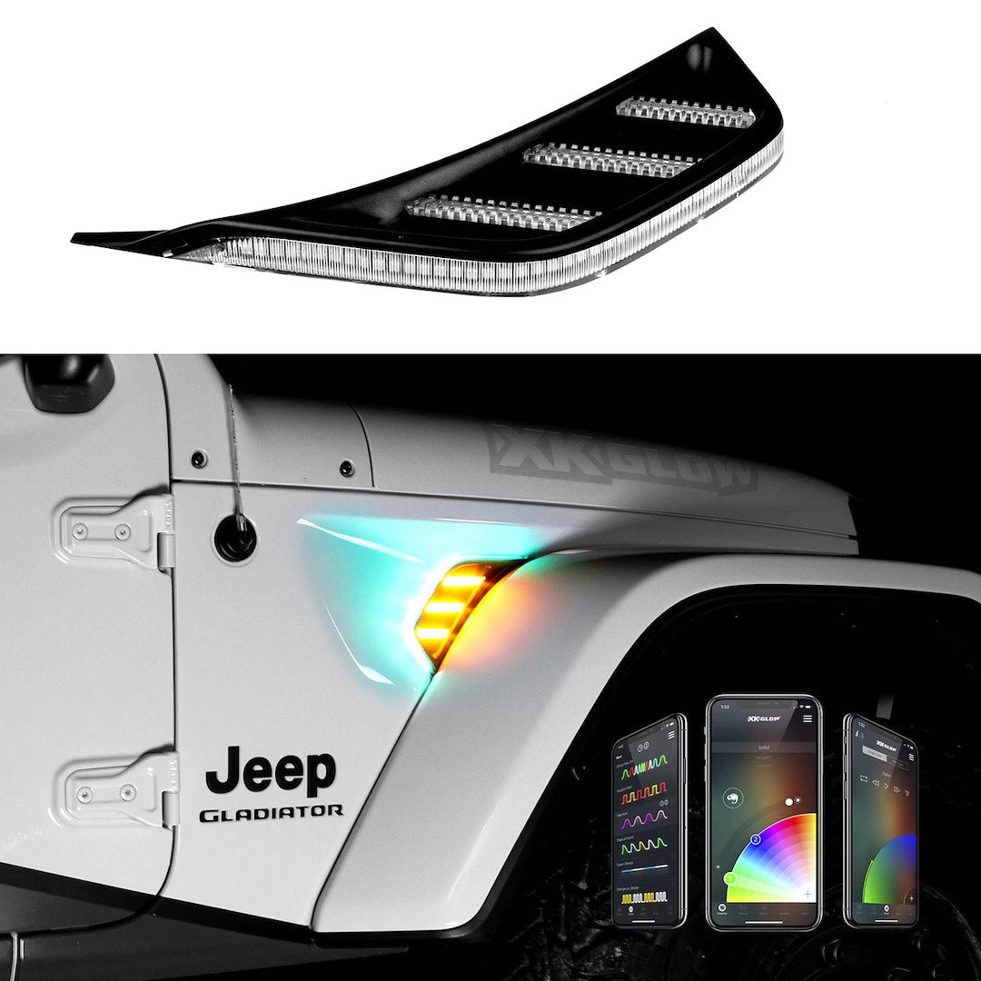 Xkglow Xk-Vent-Rgb-Kit Fits Jeep Wrangler