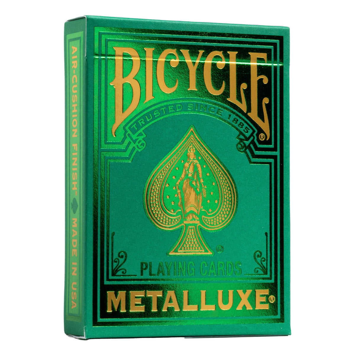 Bicycle Metalluxe Green Playing Cards - Premium Metal Foil Finish - Poker Size