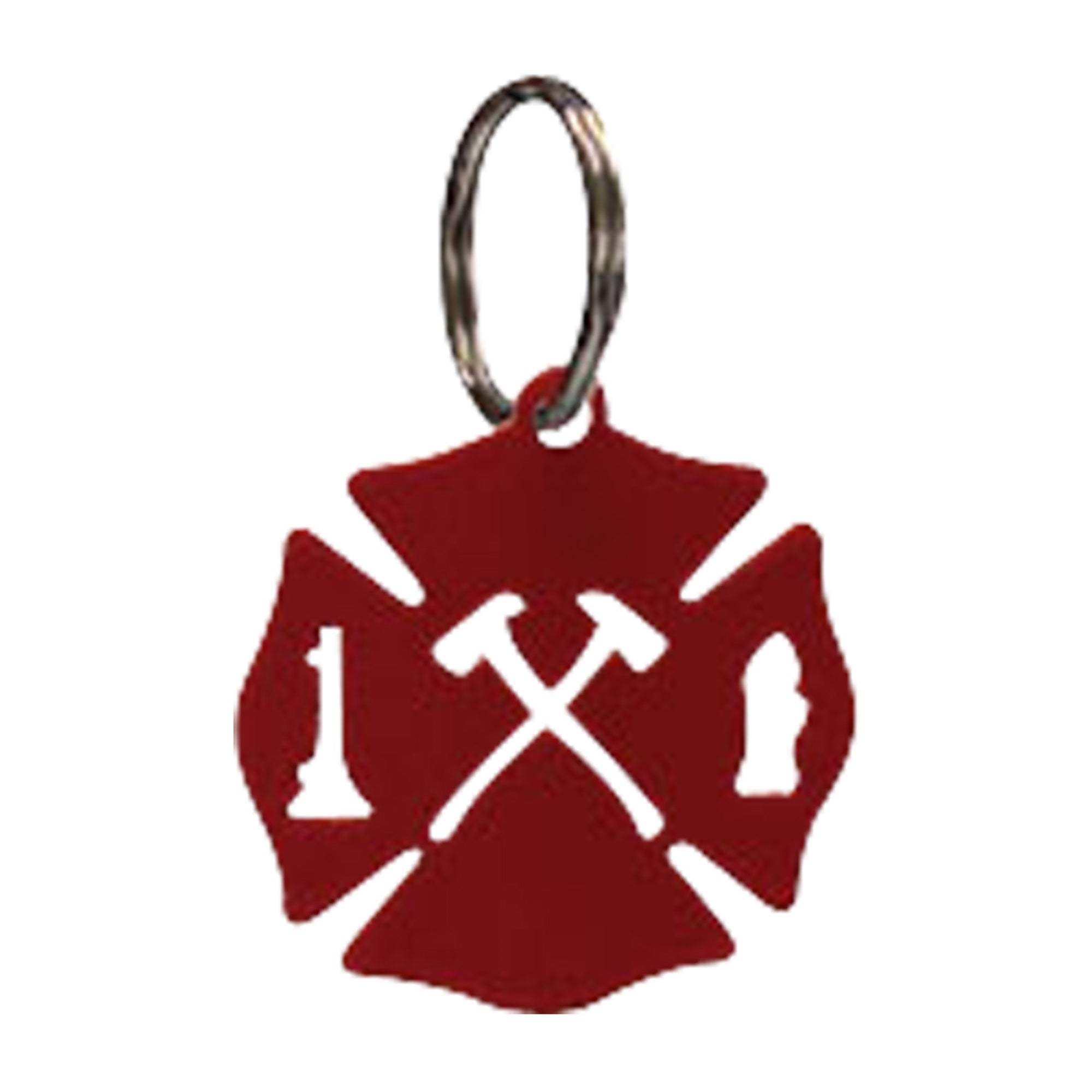 Maltese Cross - Key Chain-Red