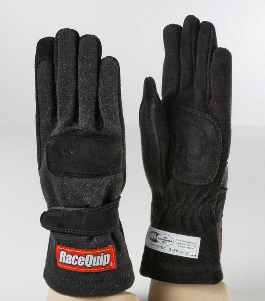 Racequip 355007 Sfi-5 Two Layer Race Glove  Black - 2Xl