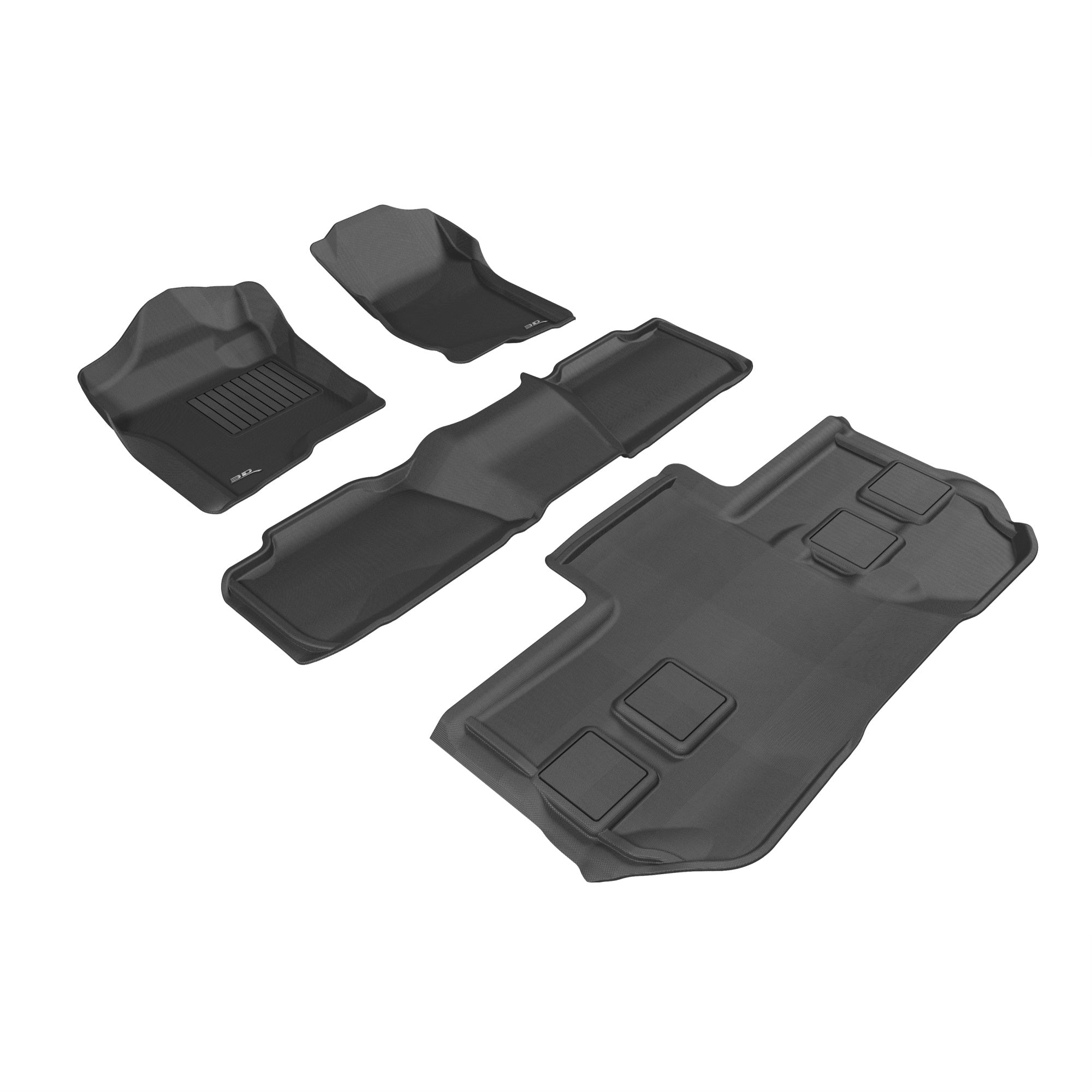 3D MAXpider GMC YUKON XL WITH BUCKET 2ND ROW 20112014 KAGU BLACK R1 R2 R3
