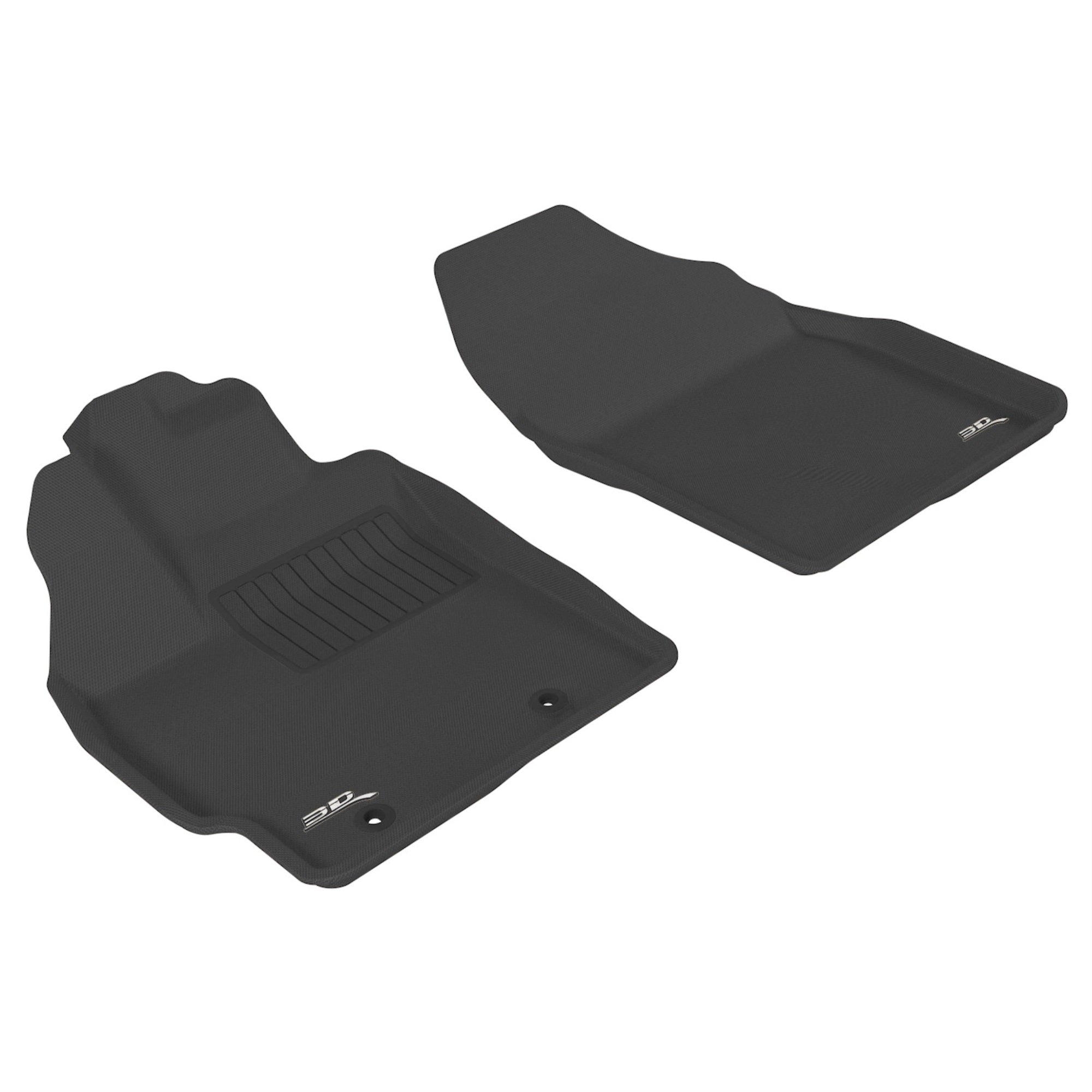 3D MAXpider TOYOTA PRIUS 2010-2011 KAGU BLACK R1 (RETENTION HOOKS IN DRIVERS SIDE FLOOR