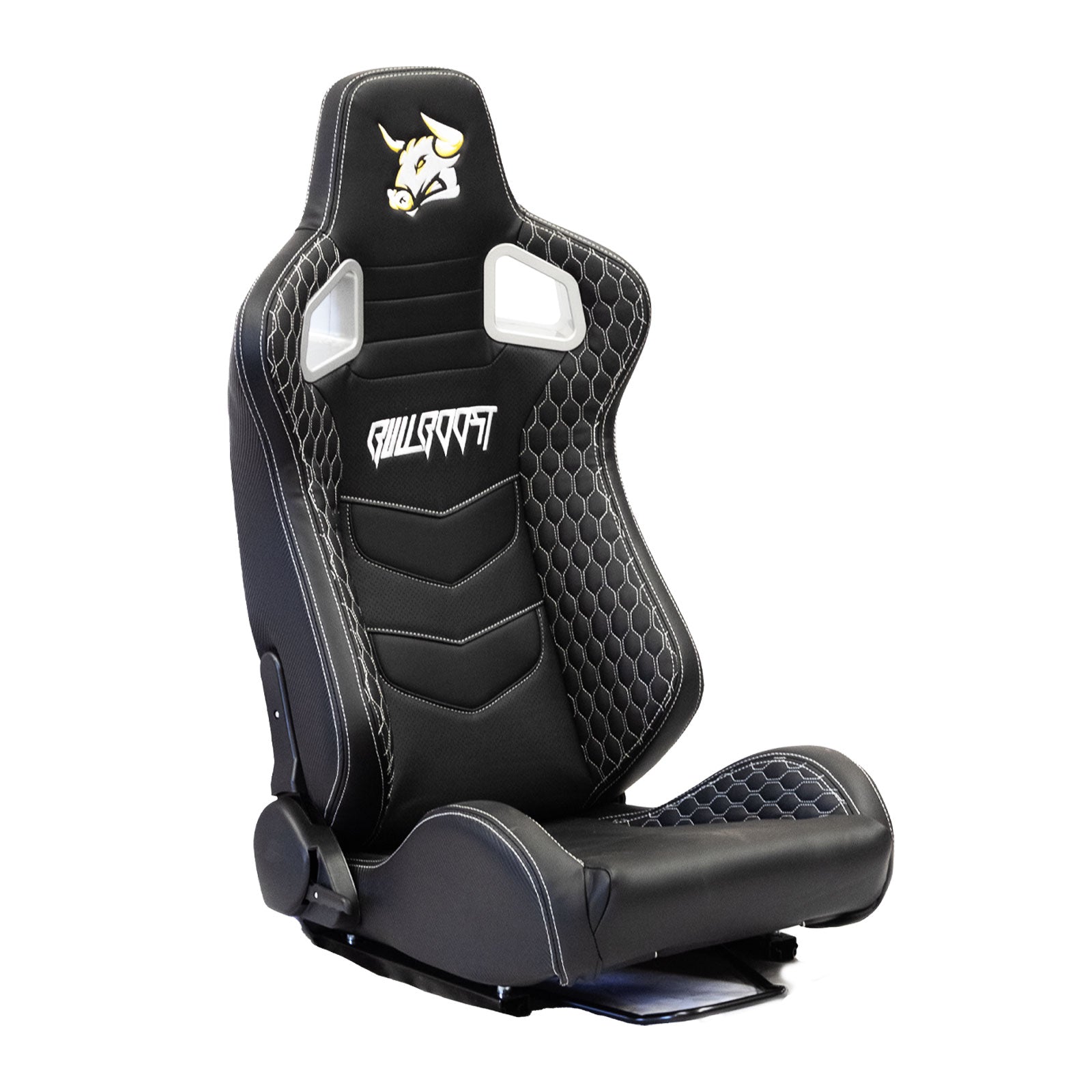 Bull Boost Adjustable Racing Lowered Ultra Max Bucket Seat w/ Seat Rails