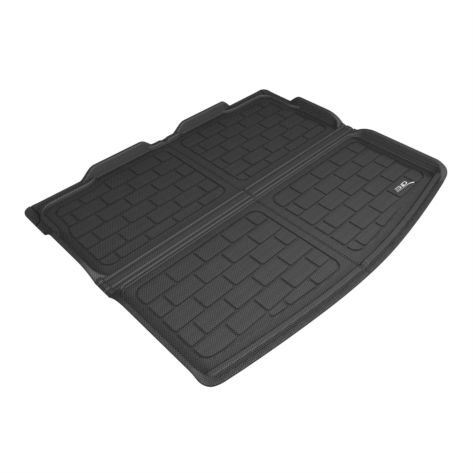 3D Maxpider Jeep Compass 2017-2022 Kagu Black Cross Fold Cargo Liner