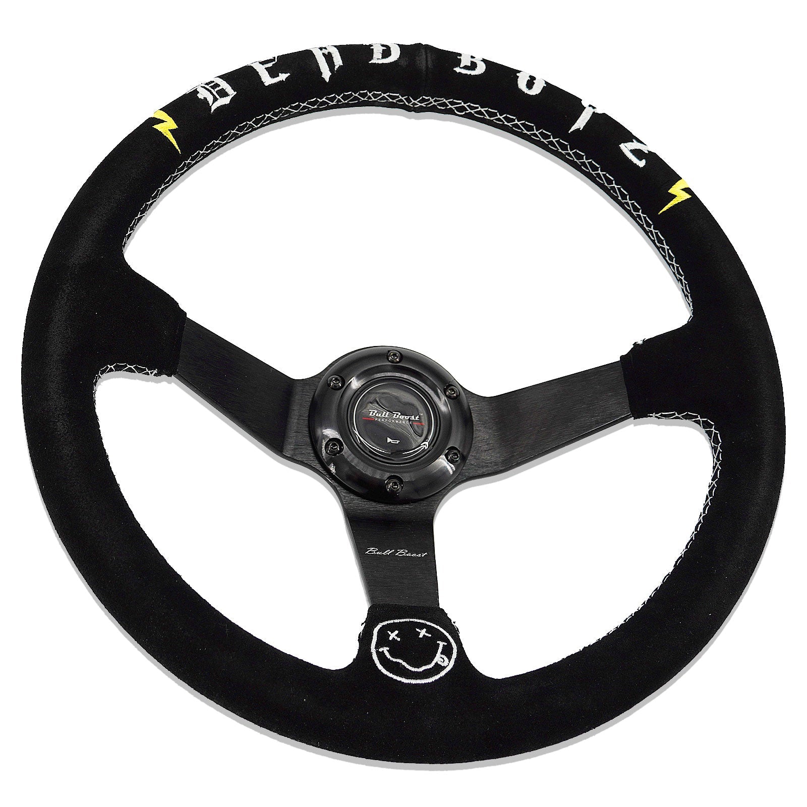 Deadboyz 350mm Steering Wheel + Short Hub Adapter Kit For Mazda Miata RX-7 RX-8 MX-3 MX-6