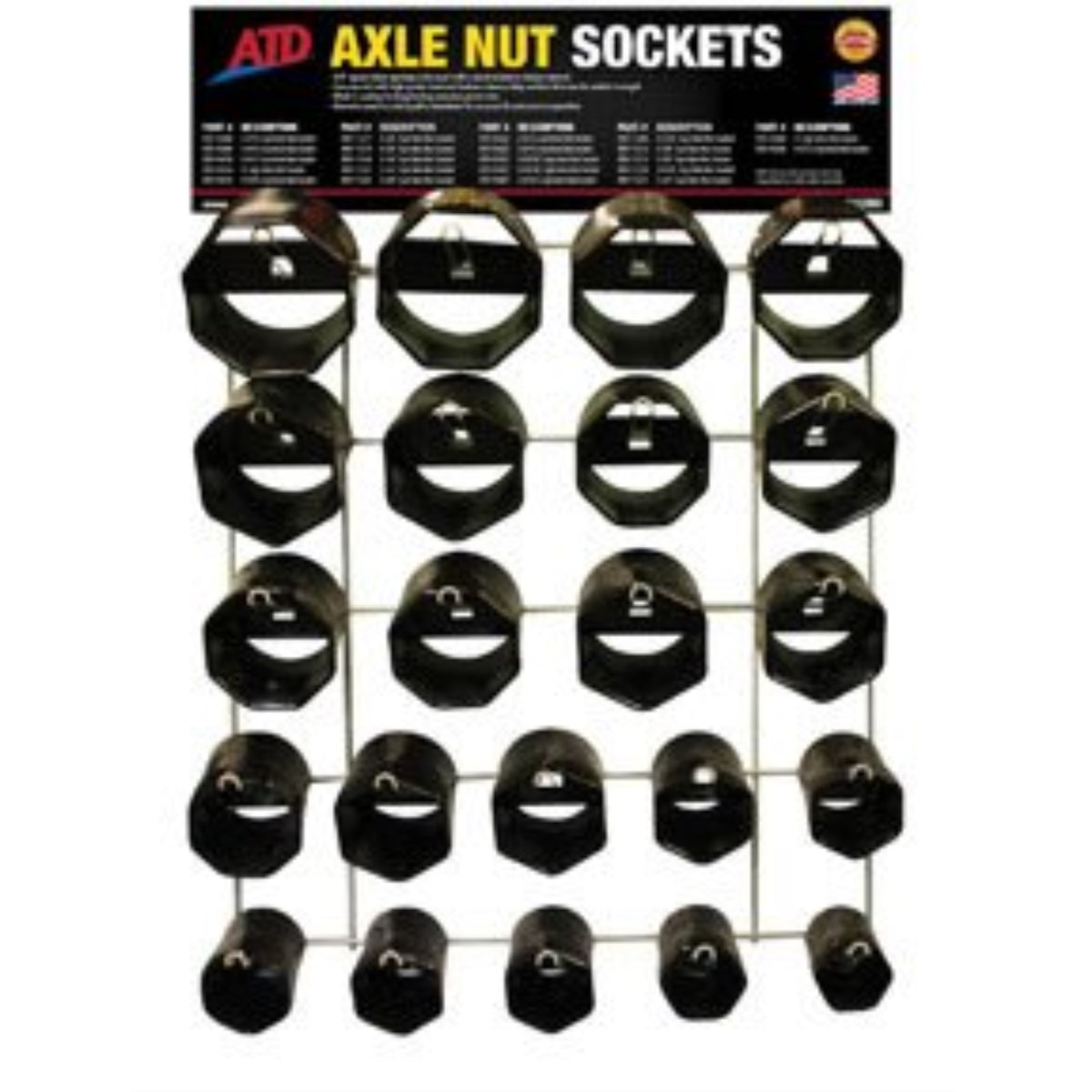 Display Axle Nut Socket 22 Piece