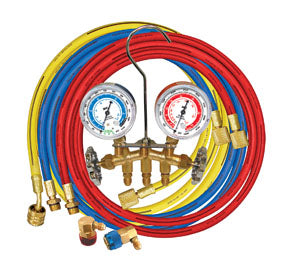 R-134A Brass Mani Gauge Set