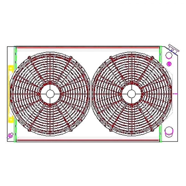 Griffin CU-70013-LS Radiator Combo Unit for GM C & K Truck LS Outlets