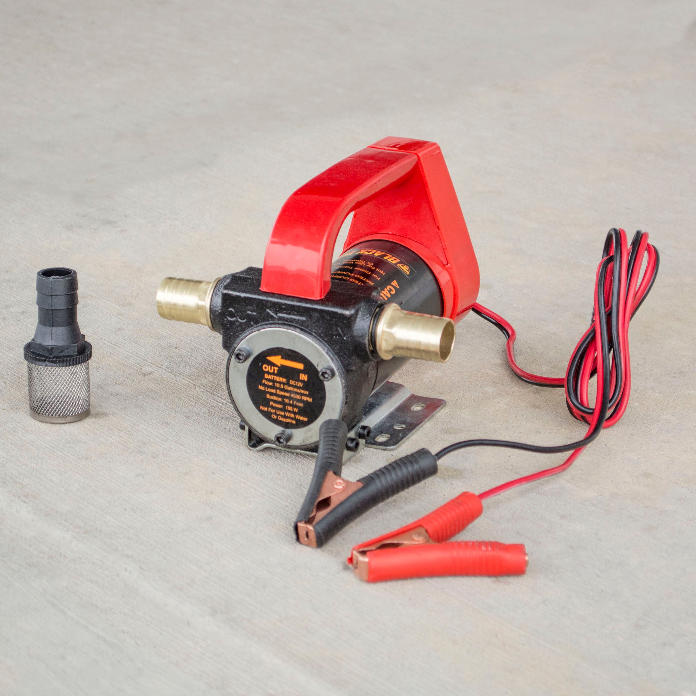 10 Gph High Flow Rate 12 Volt Portable 155 Watts Diesel Oil Pump