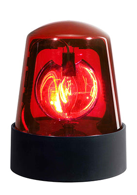 Red 7-In Red Police Rotating Beacon
