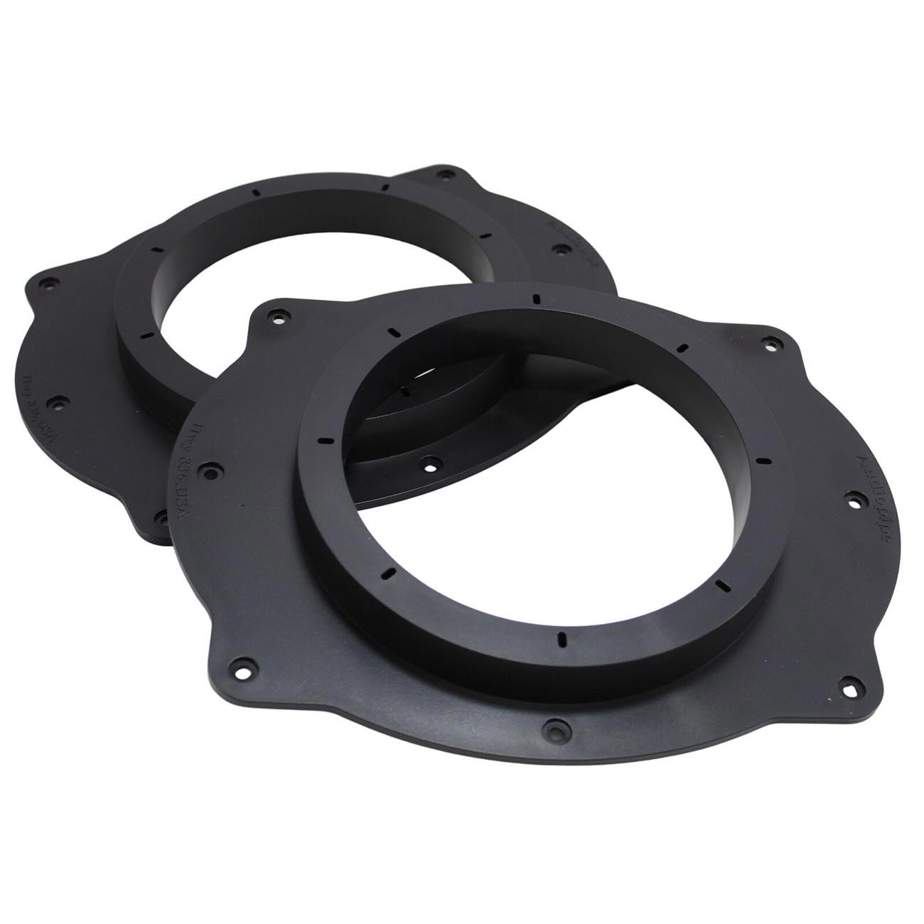 Audiopipe - Toyota 6x9 to 6 PVC Plastic Adapter Ring Spacer Black (Pair)