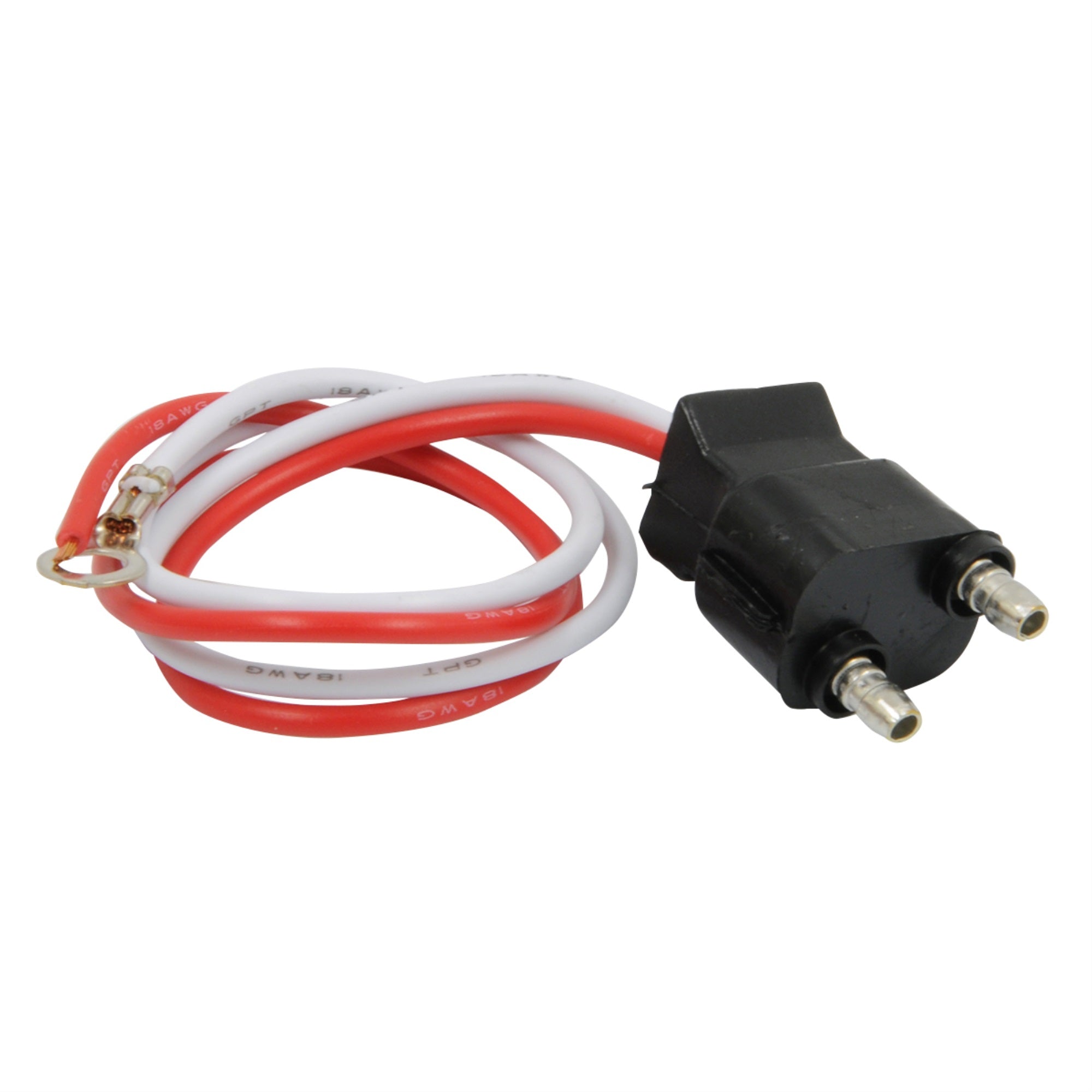 RoadPro RP43149 Pigtail Light Dual Wire Plug Replacement 2Pin Truck Trailer Harness for Stop Turn Tail Light Brake and Backup