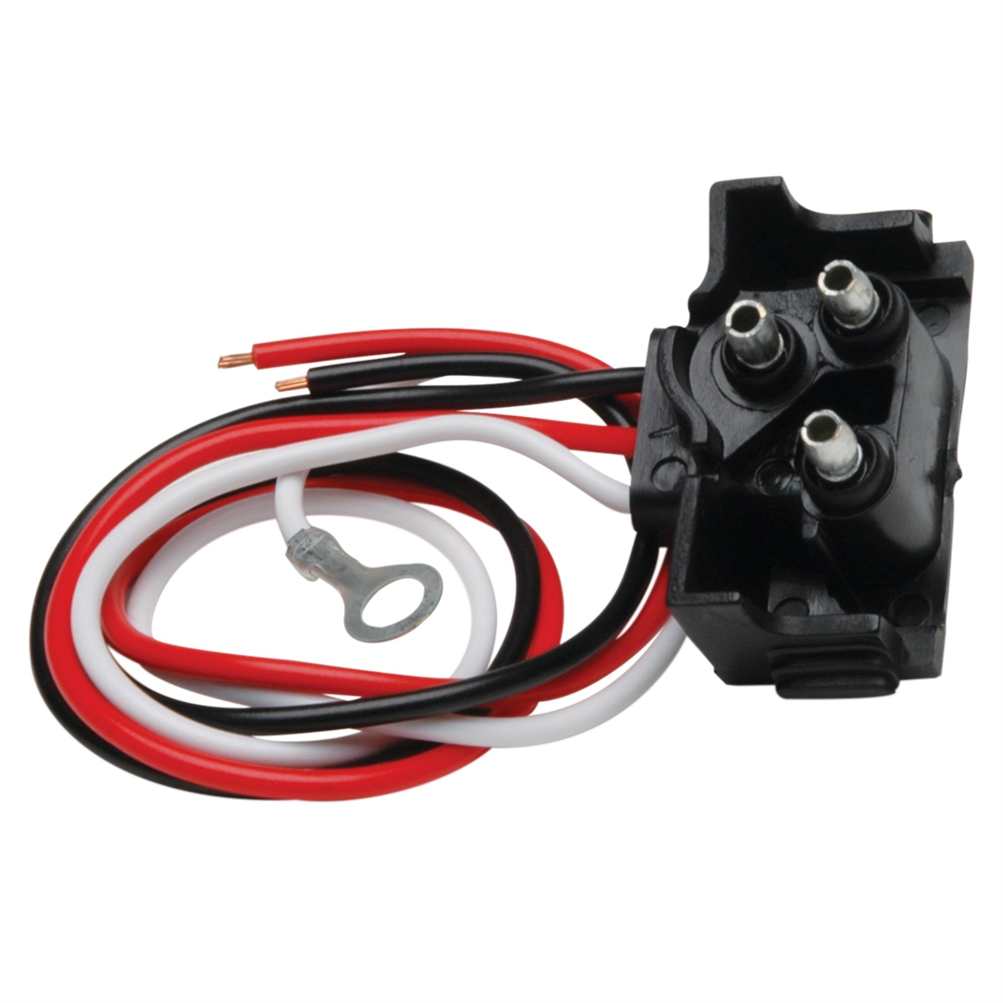 RoadPro RP431491 Pigtail Light Dual Wire Plug Replacement 3Pin Truck Trailer Harness for Stop Turn Tail Light Brake and Backup