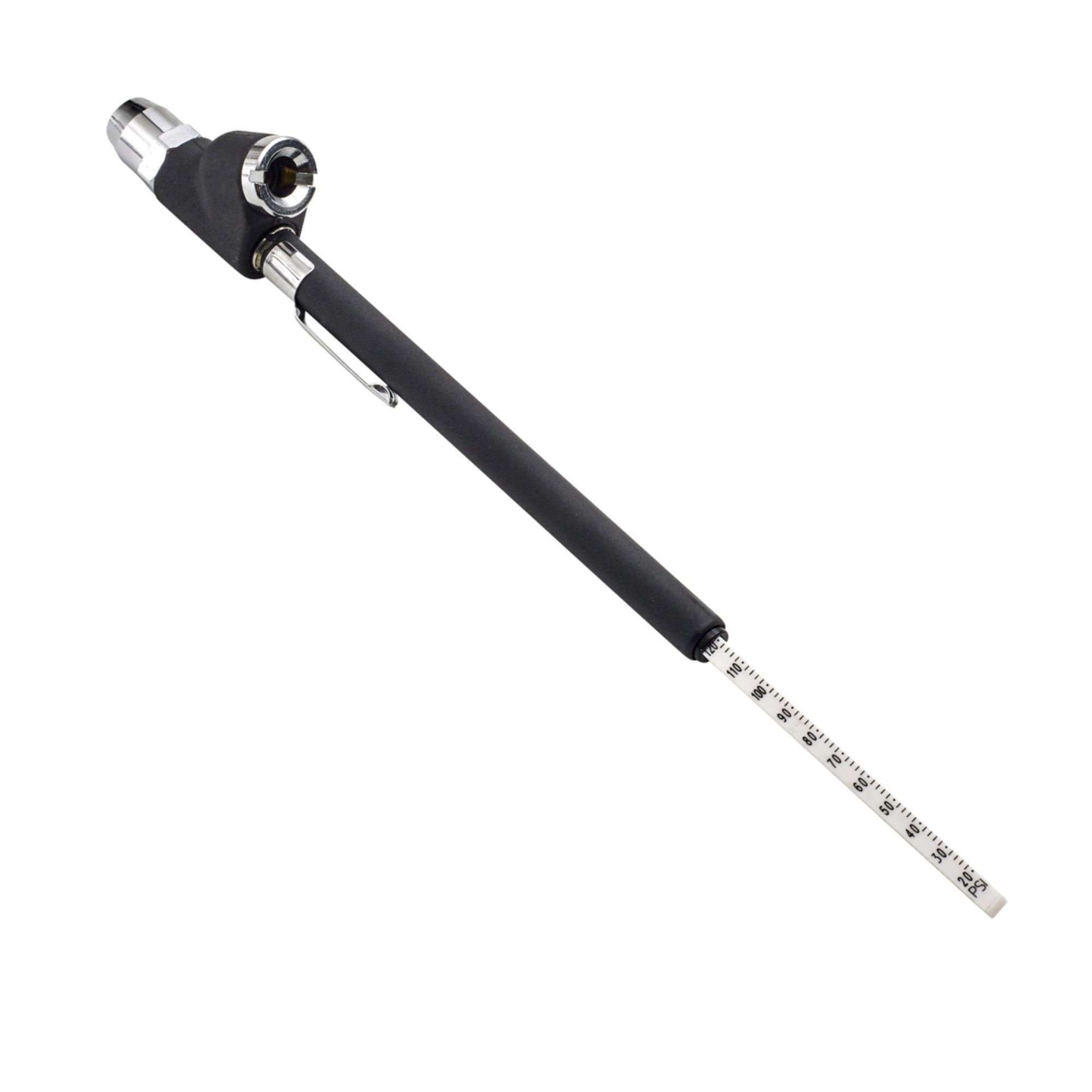 RoadPro RPDFT160 Short Tire Gauge 7 Inch Straighton or Angled Dual Foot Truck Tire Gauge Tire Pressure Range 20 PSI to 120 PSI
