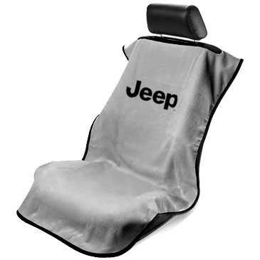Jeep Letters Grey Seat Armour