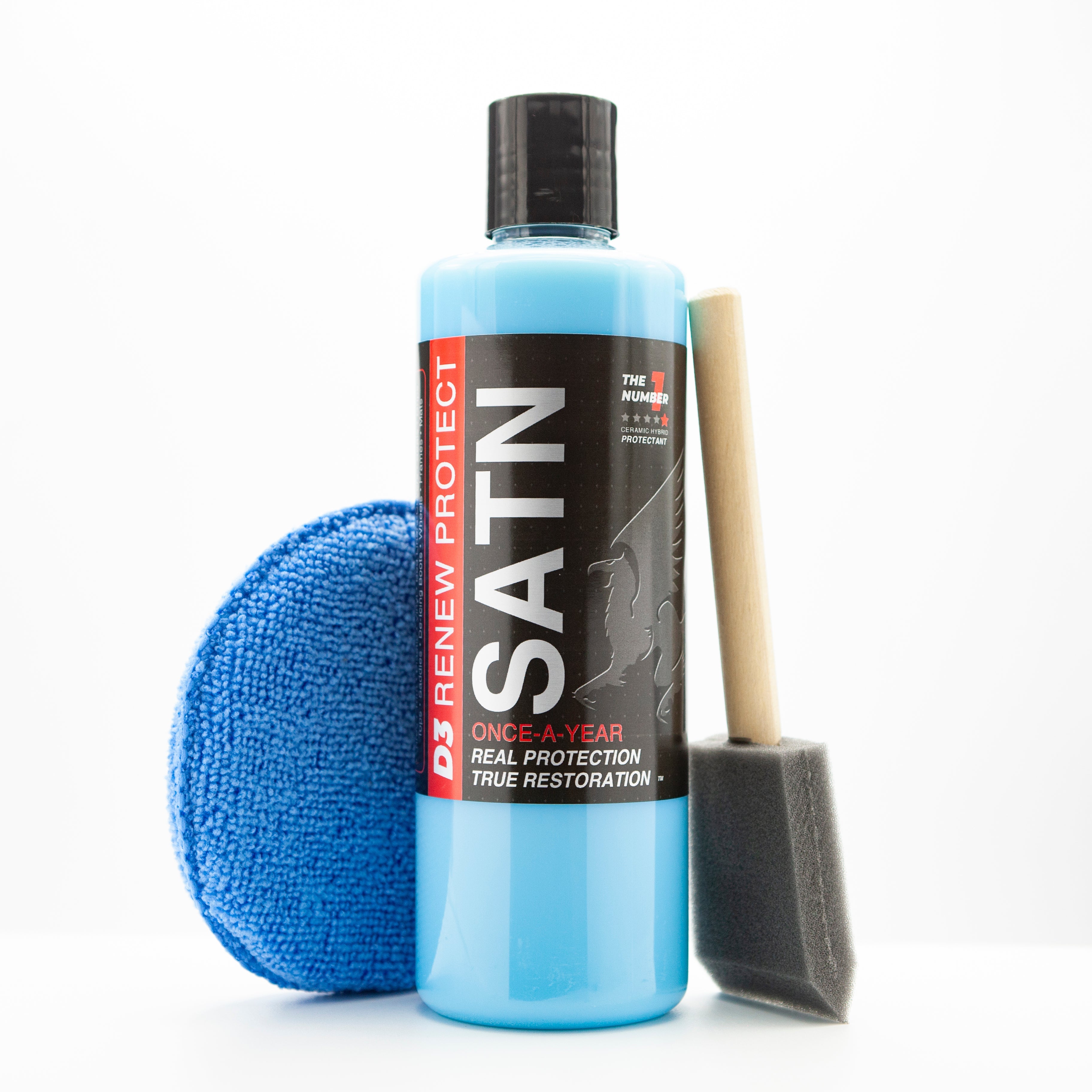 SATN Full Kit, Semi-Permanent Protectant | Ceramic Hybrid OEM Restoration, Dry Rot Prevention, Car, RV, Aircraft, Motorcycle, ATV & Golf Cart DRY-SEAL SAFE!