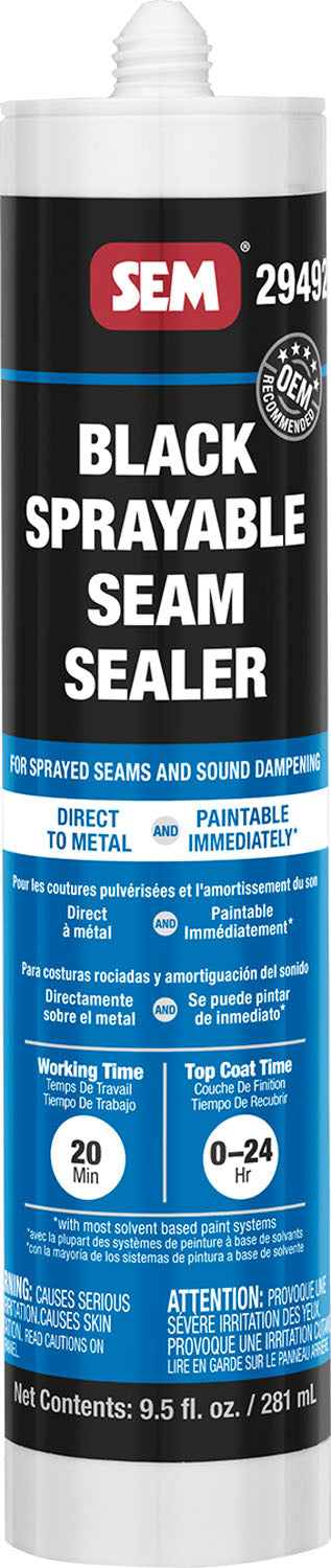 Sprayable 1K Seam Sealer - Black
