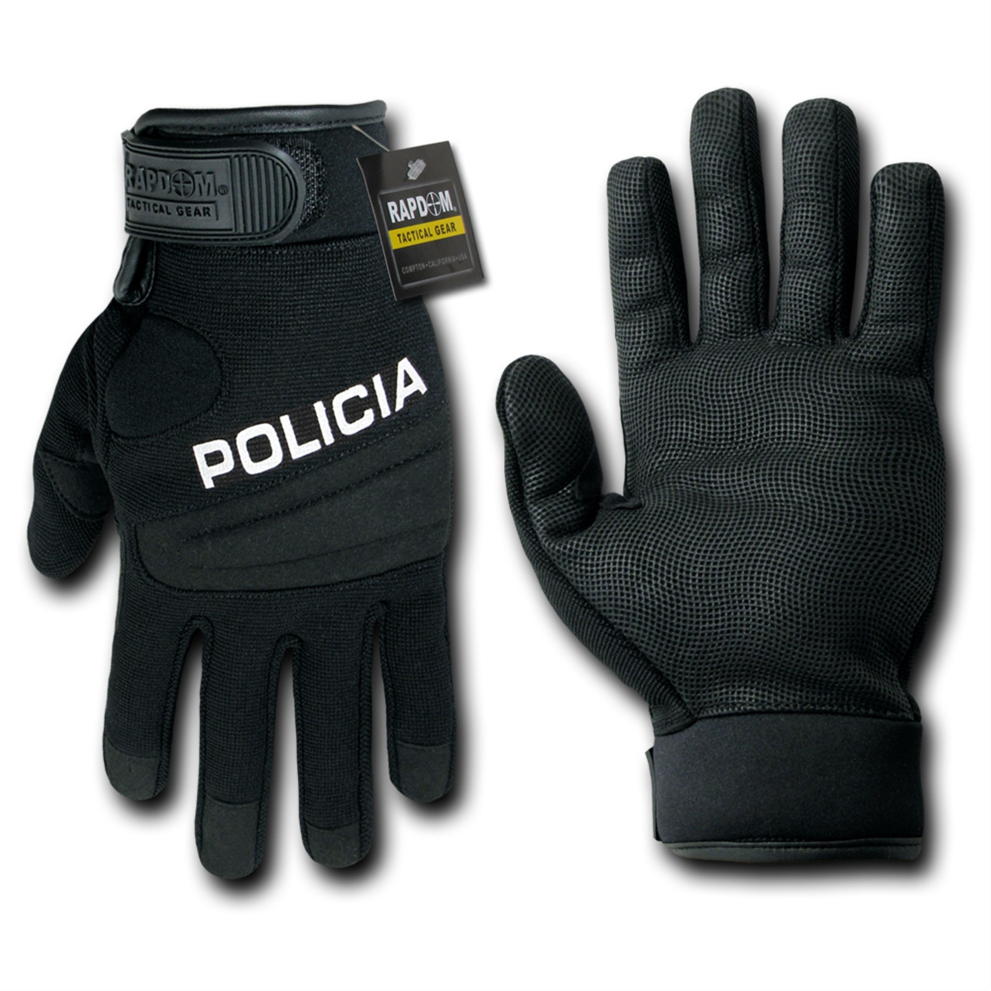 Digital Leather Glove, Policia, Black, S