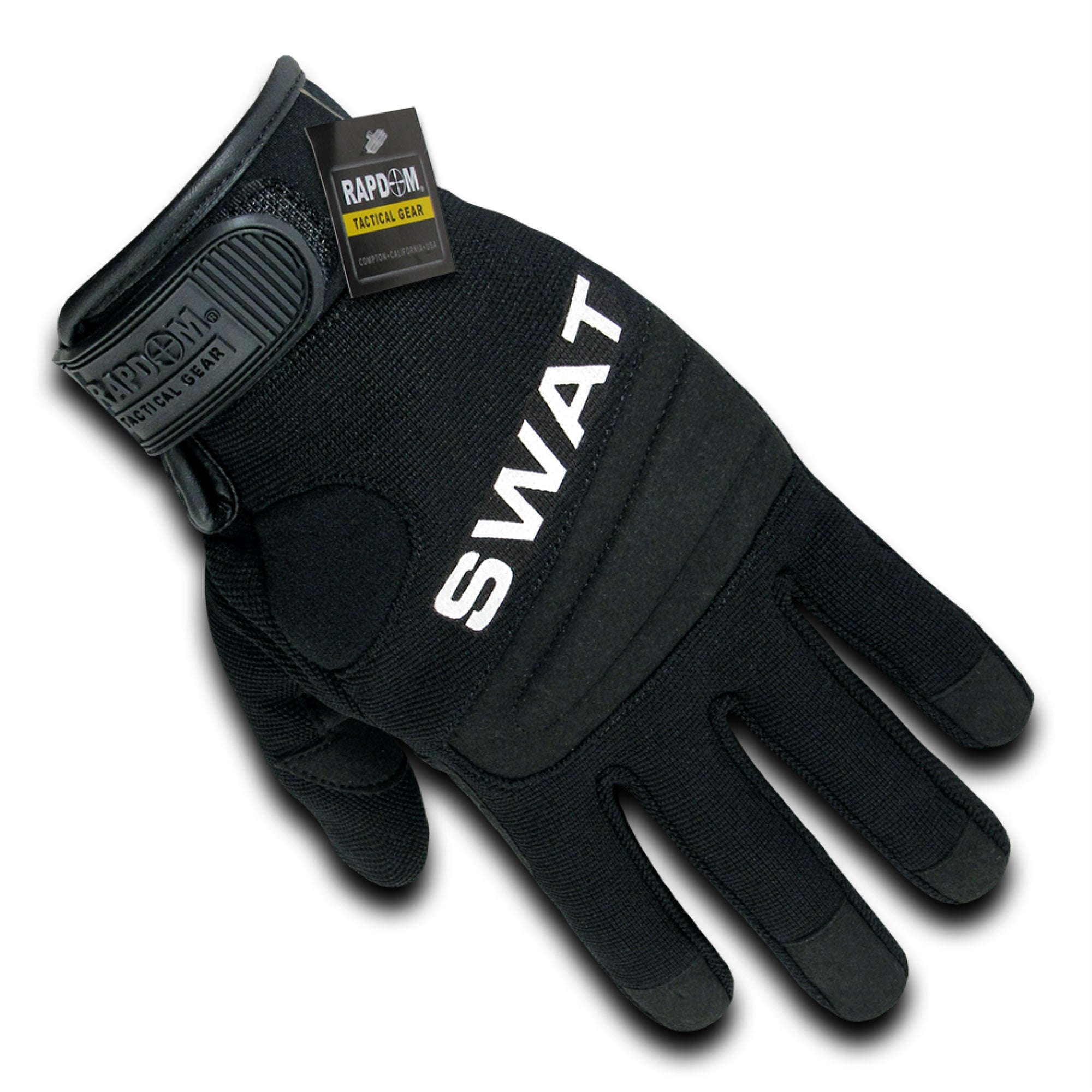 Digital Leather Glove, Swat, Black, S