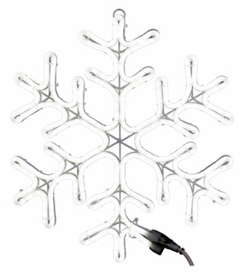 Star Bright 238906 18 In 120V Holiday Wonderland Pure White Neon Flex Snowflake