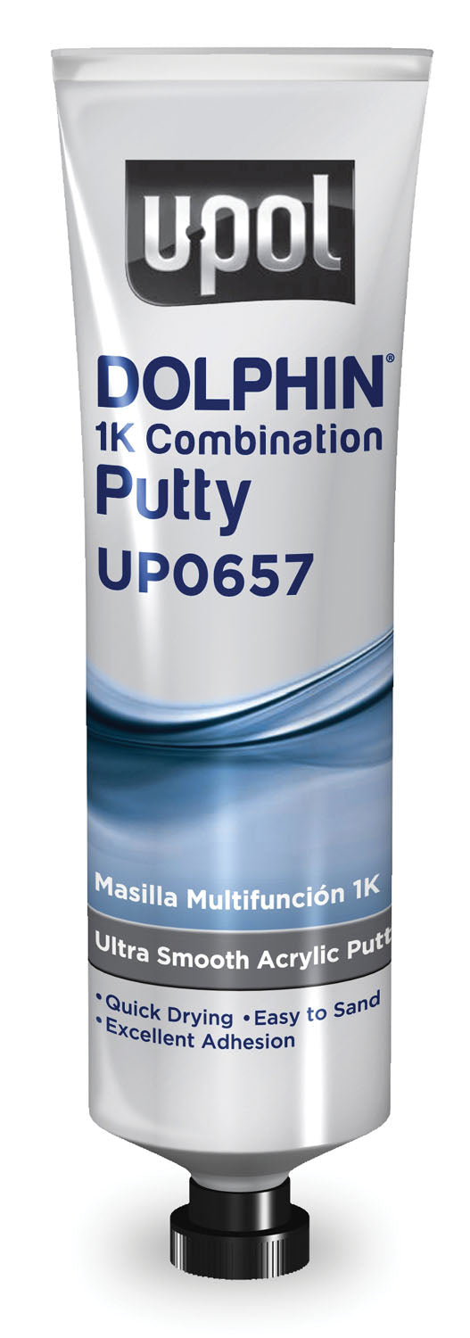 Dolphin 1k Combination Putty, Ultra Smooth Acrylic Putty, Olive Green, 7 oz