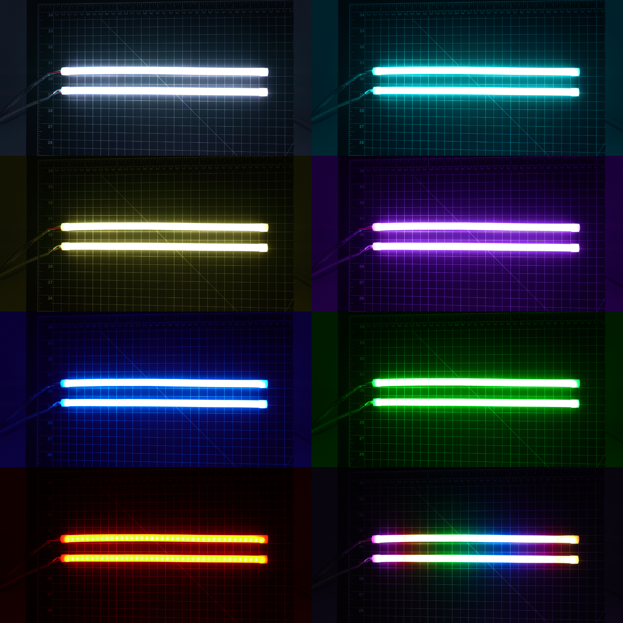 Universal Flexible Multicolor DRL Tube Strips | RGBW & Flow Series