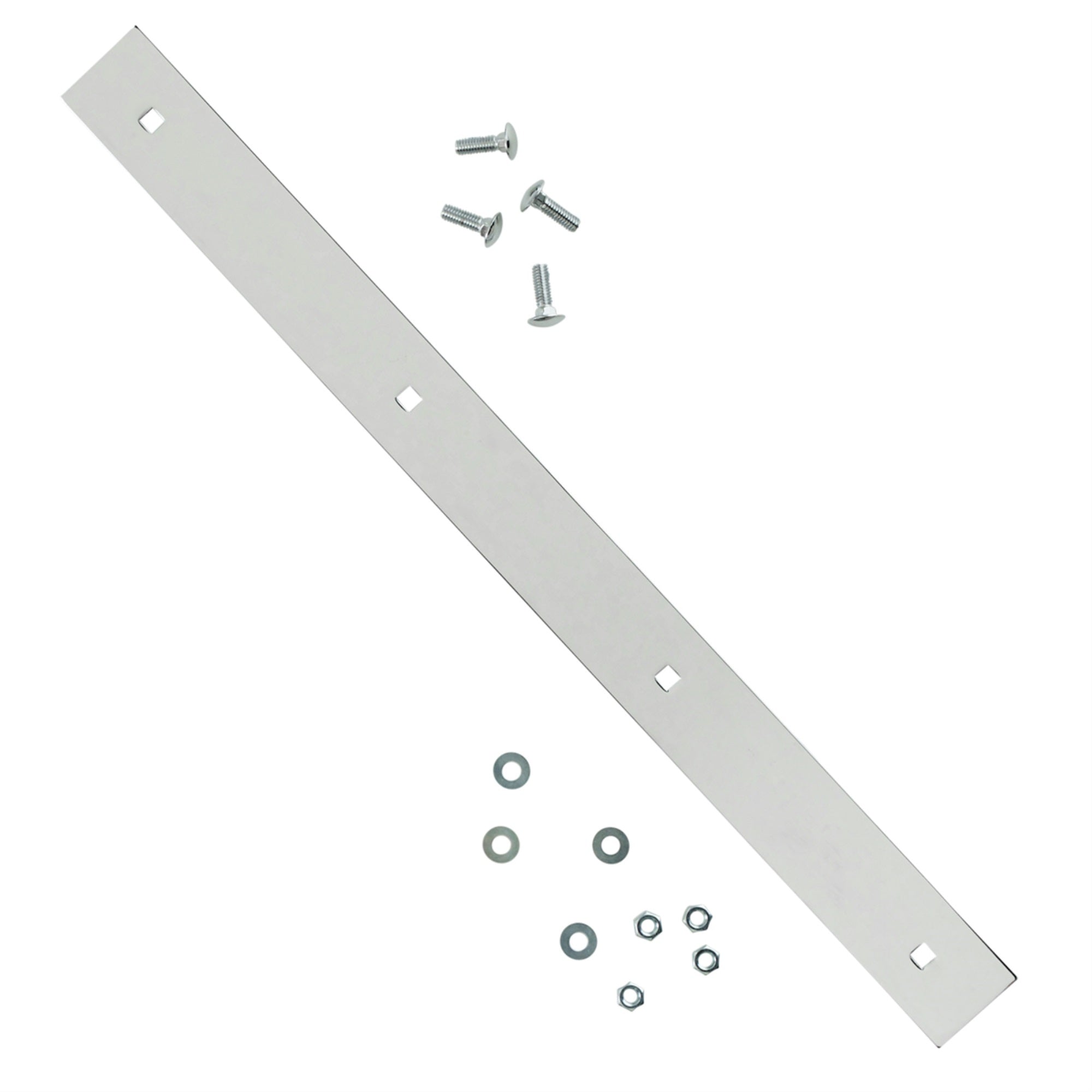 24in Studded Mudflap Top Plate Chrome
