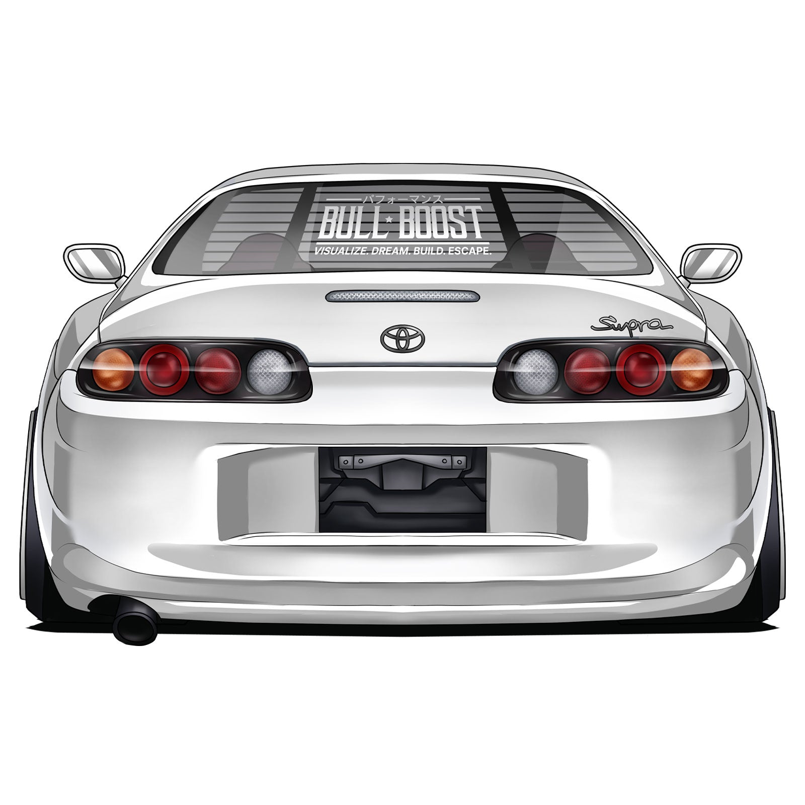 Bull Boost Visualize Vinyl Window Sticker - XL Slap