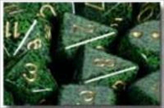 Chessex Manufacturing 25335 Golden Recon Speckled Polyhedral Dice Set Of 7