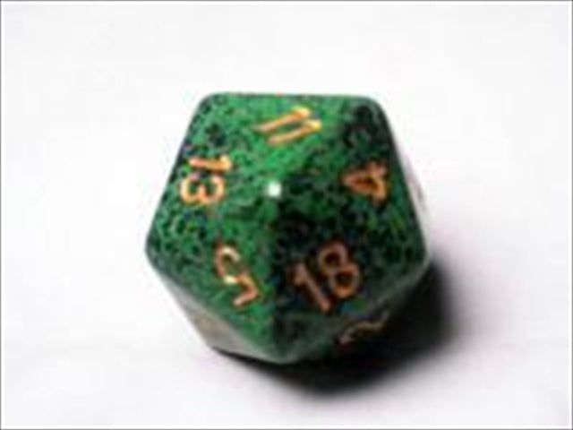 Chessex Manufacturing Xs2002 Golden Recon Speckled Single Jumbo 34 Mm D20 Dice Set